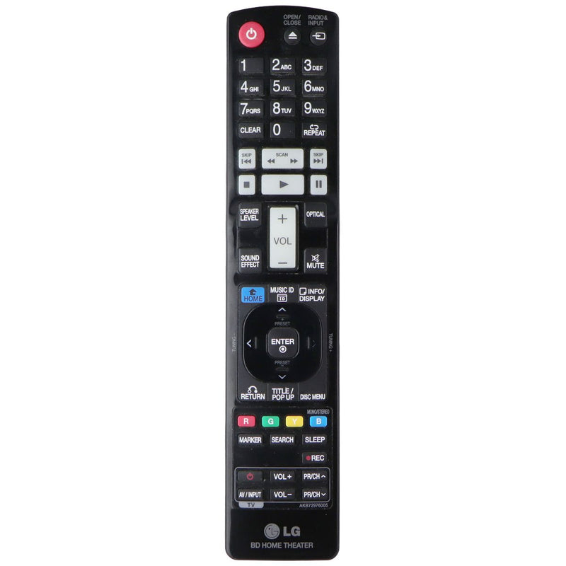 LG (AKB72976005) BD Home Theater Remote Control - Black