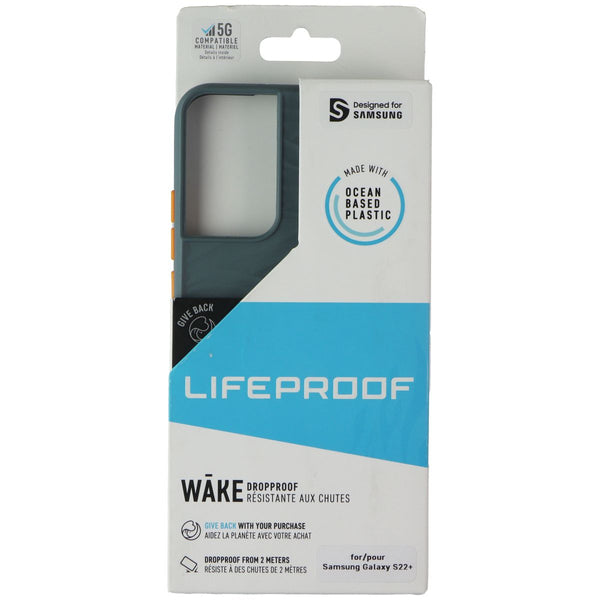 LifeProof Wake Series Case for Samsung Galaxy S22+ (Plus) - Gray/Orange