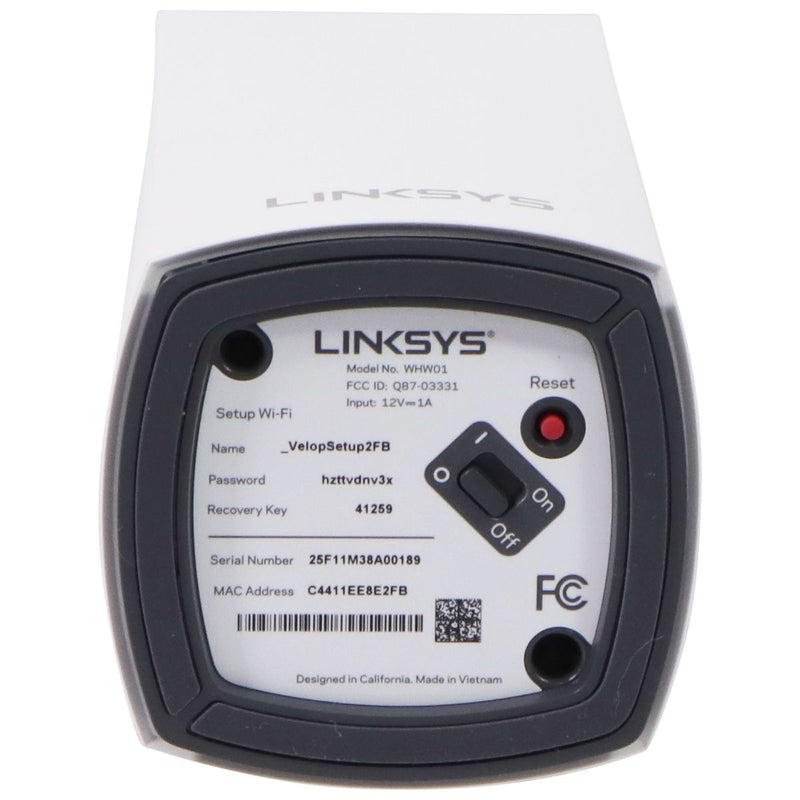 Linksys Velop Mesh Home (AC1300) WiFi System - 20+ Devices (WHW0102) - 2 Pack