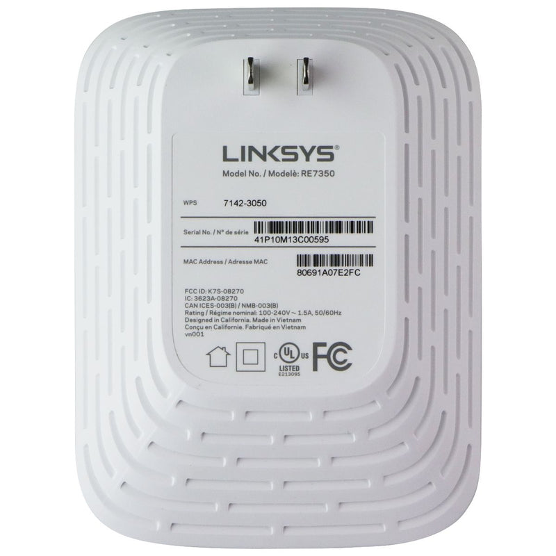 Linksys Max-Stream AX1800 WiFi 6 Range Extender - White (RE7350)