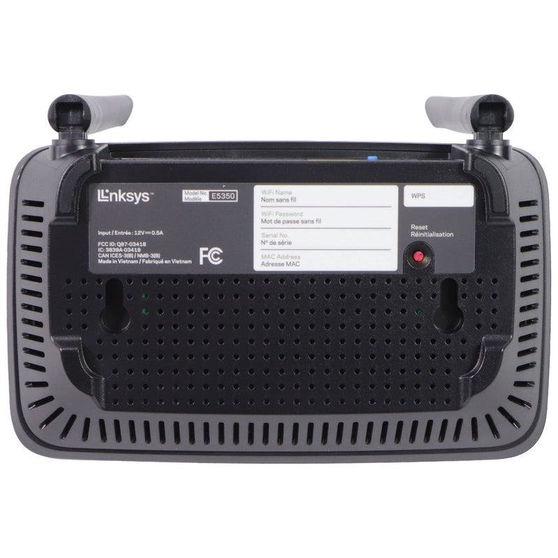 Linksys AC1000 Dual-Band WiFi 5 Router - Up to 1000Ft/10 Devices - Black (E5350)