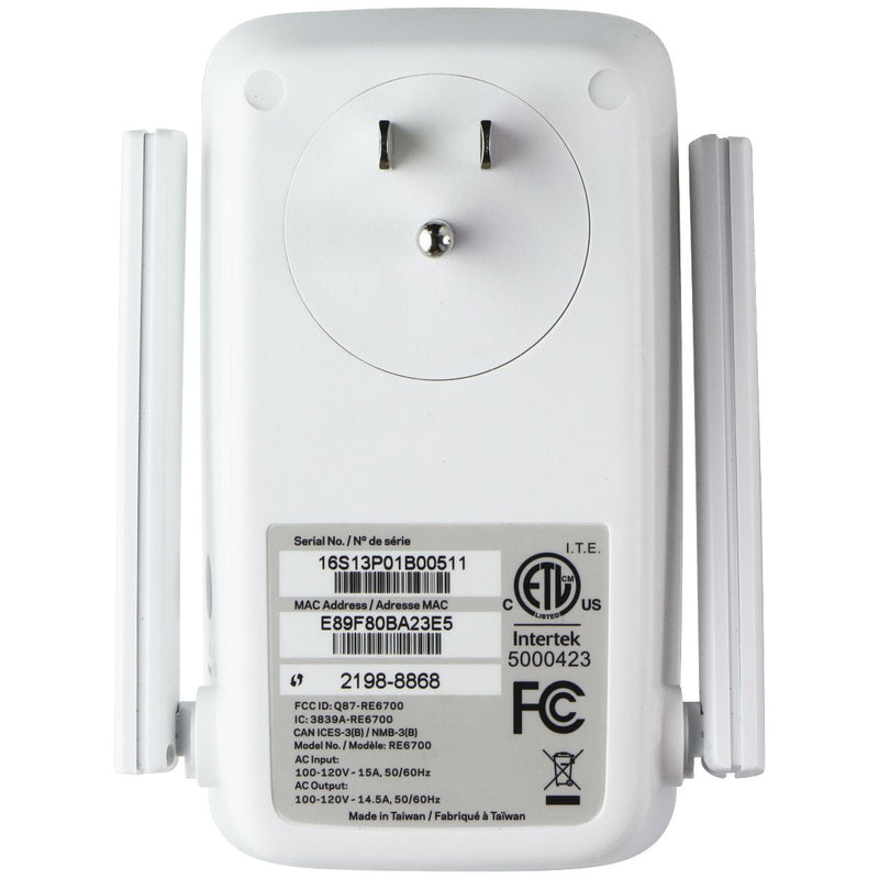 Linksys AC1200 Amplify Cross-Band Wi-Fi Range Extender - White (RE6700)