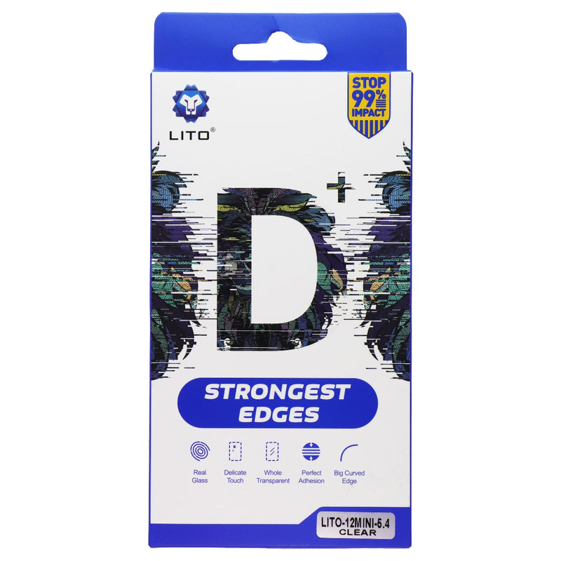 LITO D+ Strong Edge Tempered Glass for Apple iPhone 12 mini - Clear (2 Pack)