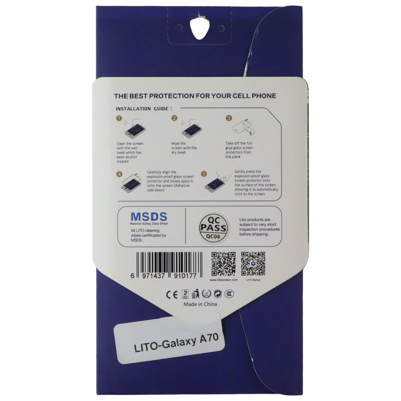 LITO 2.5D Full Glue Tempered Glass Screen Protector for Samsung Galaxy A70