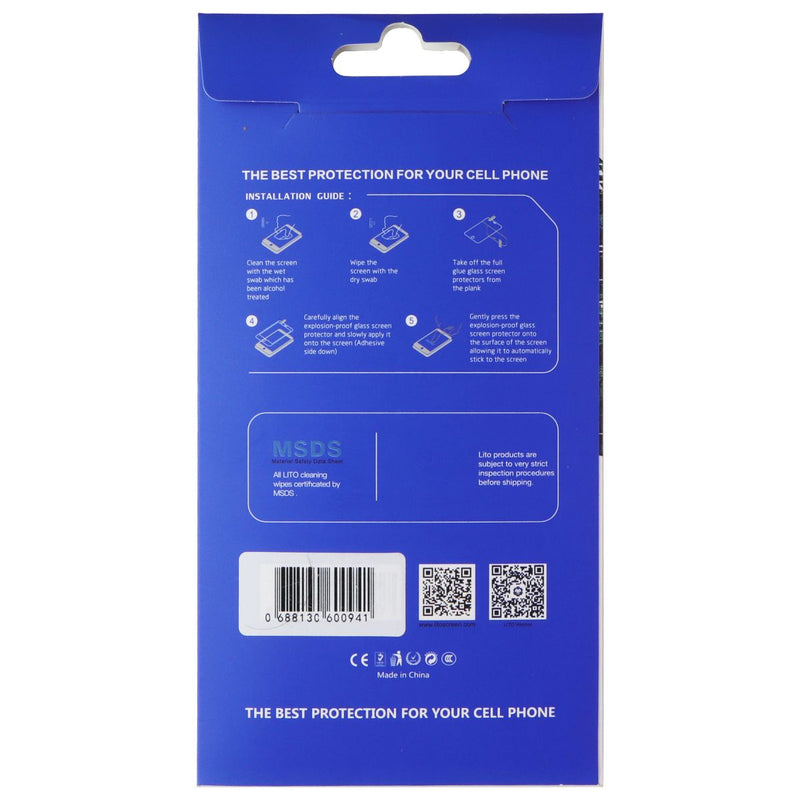 LITO 2.5D Full Glue Tempered Glass Screen Protector for Motorola Moto E32 5G