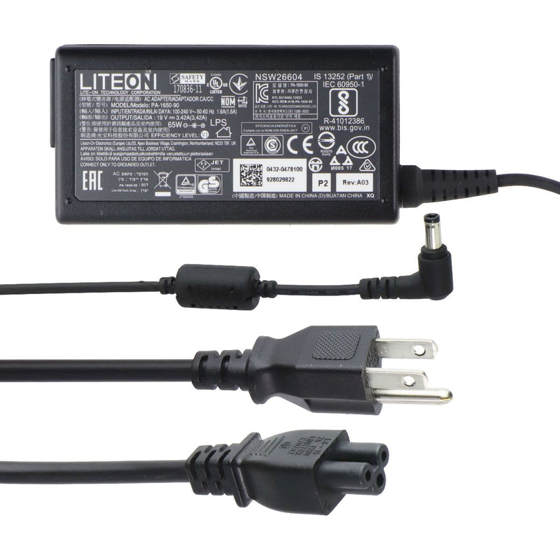 LITE-ON (19V/3.42A) AC Adapter Power Supply - Black (PA-1650-90)