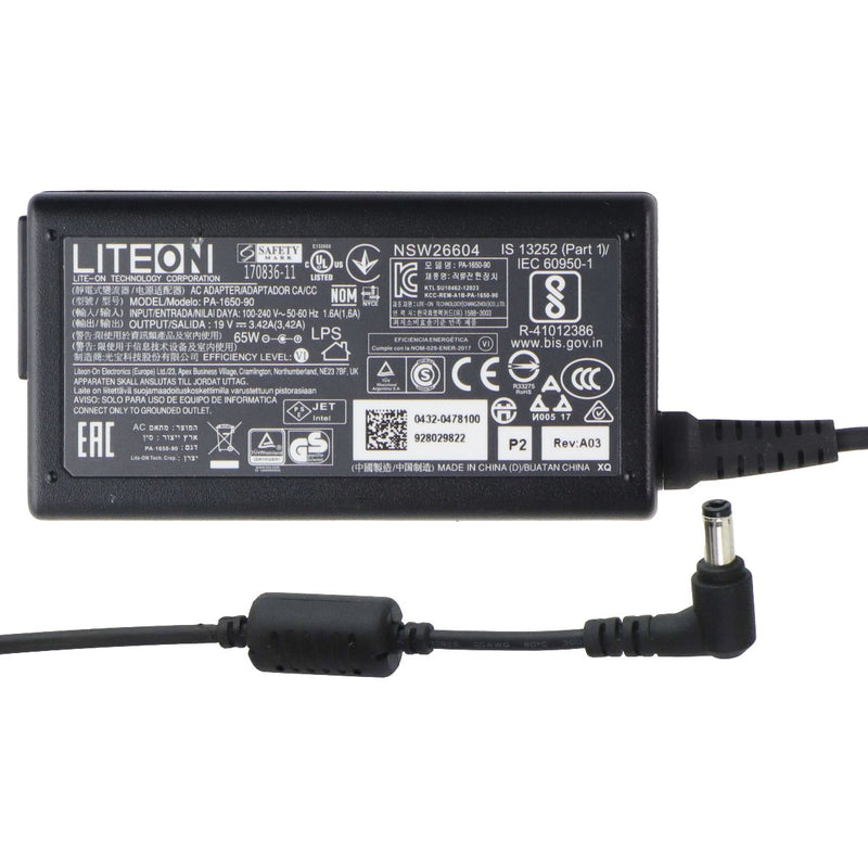 LITE-ON (19V/3.42A) AC Adapter Power Supply - Black (PA-1650-90)