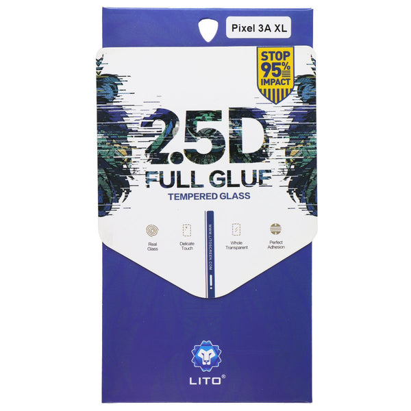 LITO 2.5D Full Glue Tempered Glass Screen Protector for Google Pixel 3A XL