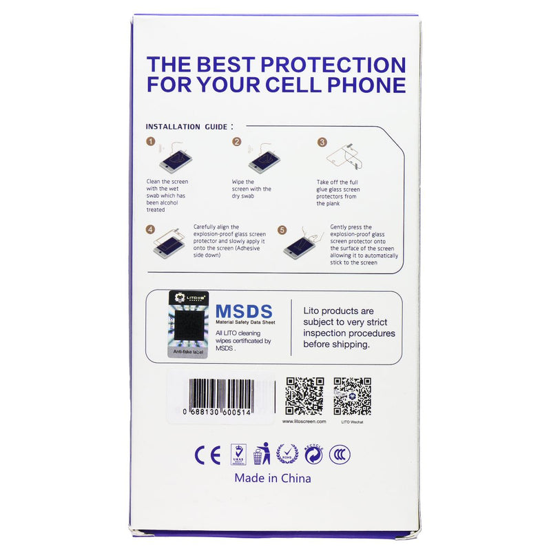 LITO 2.5D Full Glue Tempered Glass Screen Protector for Google Pixel 6 (10 Pcs)