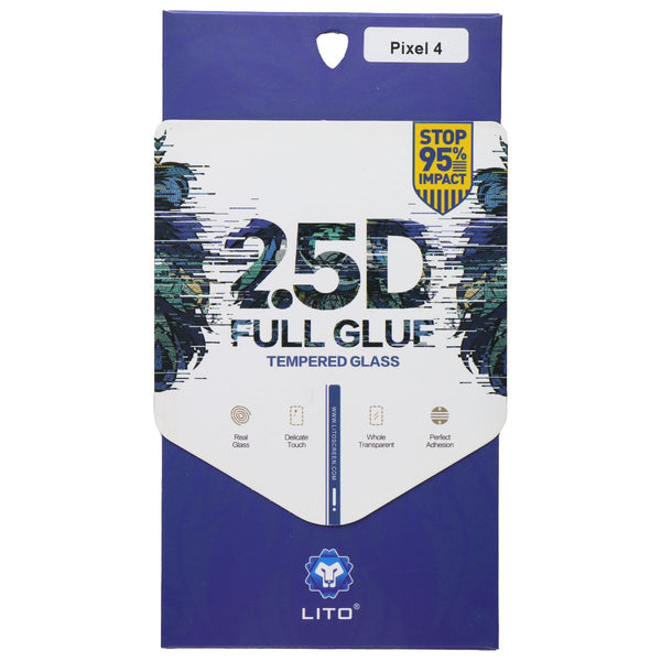 LITO 2.5D Full Glue Tempered Glass Screen Protector for Google Pixel 4