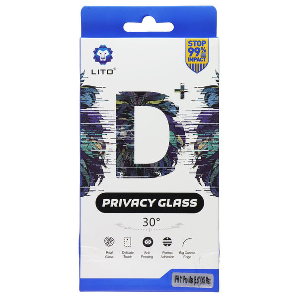 LITO D+ Privacy Glass Screen Protector for Apple iPhone 11 Pro Max