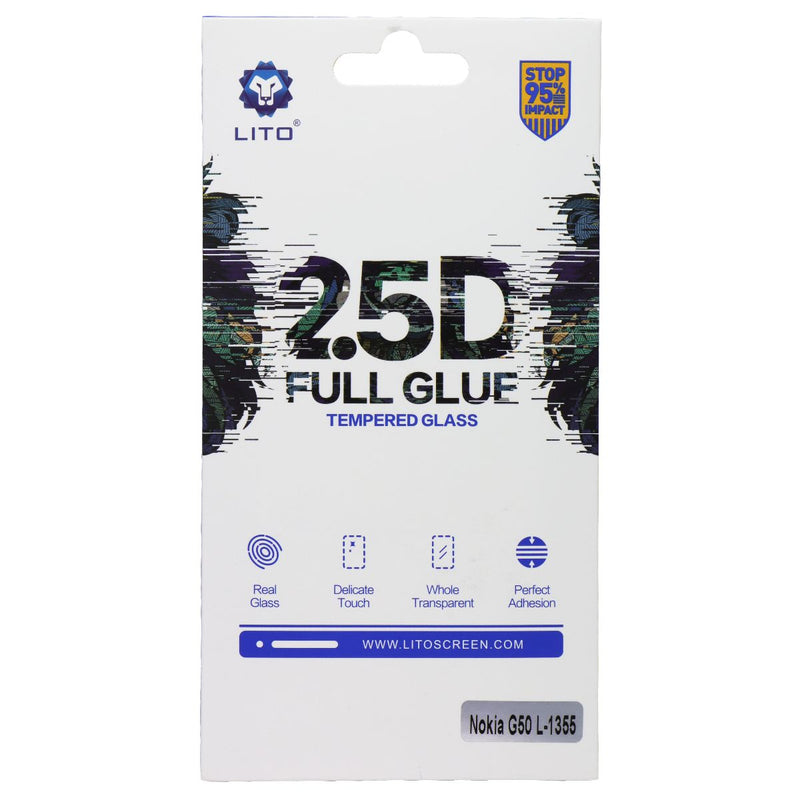 LITO 2.5D Full Glue Tempered Glass Screen Protector for Nokia G50