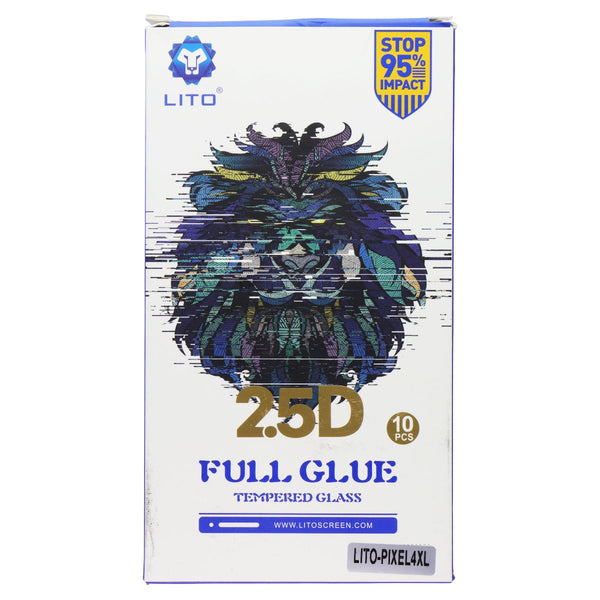 LITO 2.5D Full Glue Tempered Glass for Google Pixel 4 XL - 10 Pack
