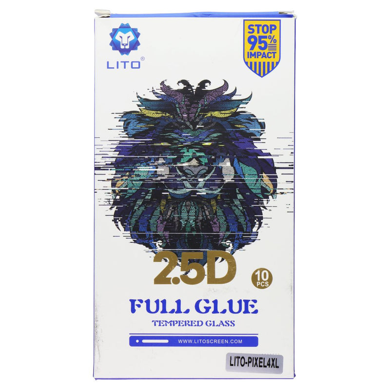 LITO 2.5D Full Glue Tempered Glass for Google Pixel 4 XL - 10 Pack