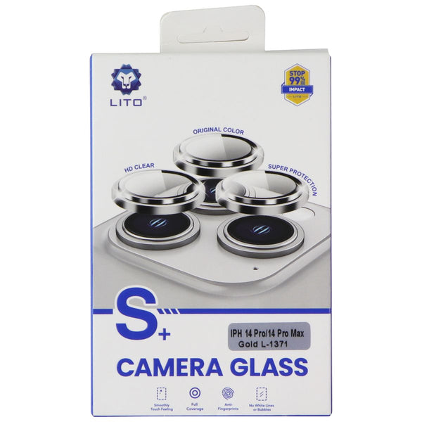 LITO S+ Camera Glass (3 Piece) for Apple iPhone 14 Pro/14 Pro Max - Gold