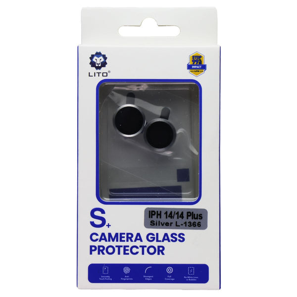 LITO S+ Camera Glass Protector for Apple iPhone 14/14 Plus (L-1366) - Silver