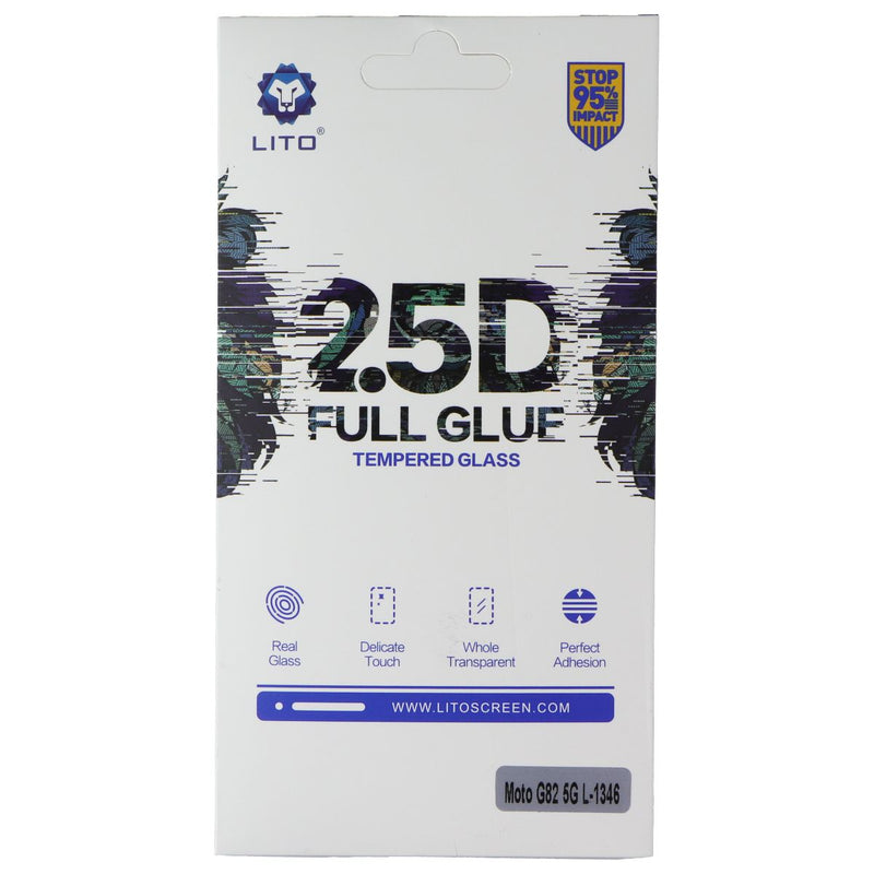 LITO 2.5D Full Glue Tempered Glass for Motorola Moto G82 5G - 10 Pack