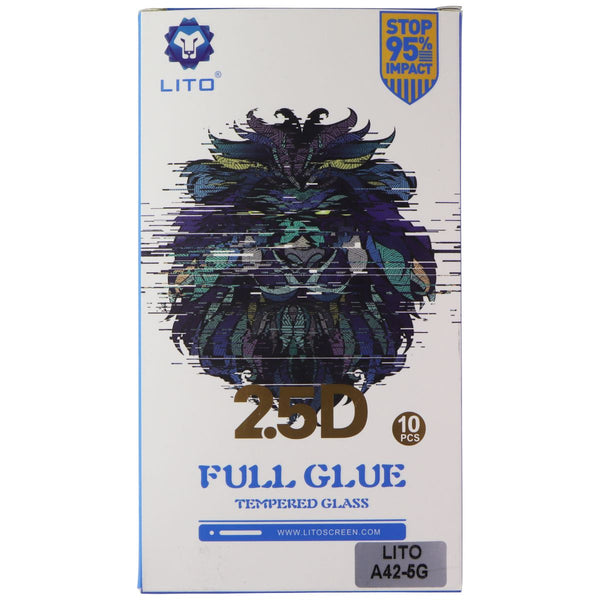 LITO 2.5D Full Glue Tempered Glass for Samsung Galaxy A42 5G (10 Pack) - Clear
