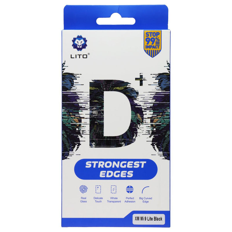 LITO D+ Strongest Edges Screen Protector for Xiaomi Mi 9 Lite - Black Edges