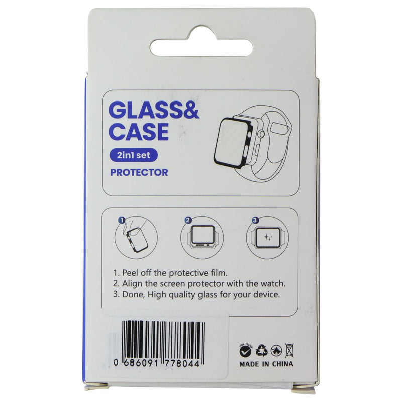 LITO S+ Glass and Case Set for Apple Watch Series SE 2/6/5/4 (40mm) - Matte Blk