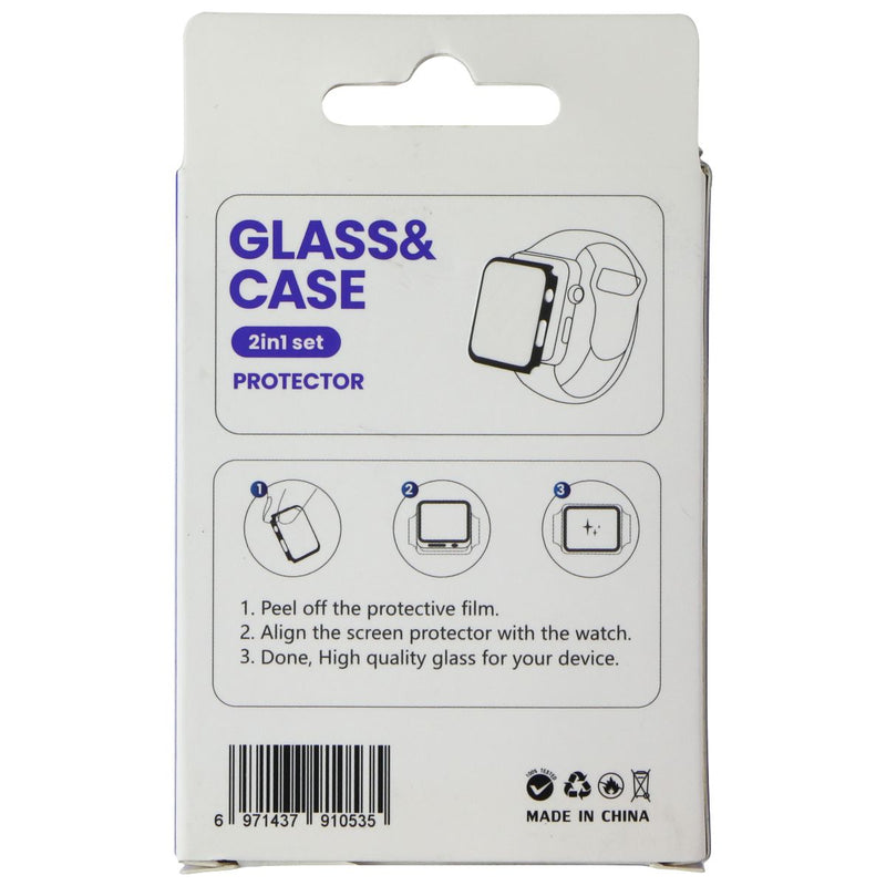 LITO S+ Glass and Case 2 in 1 Set for Apple Watch Series 3/2/1 (42mm) - Carbon