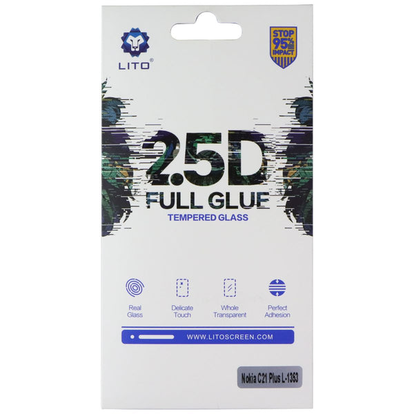 LITO 2.5D Full Glue Tempered Glass Screen Protector for Nokia C21 Plus
