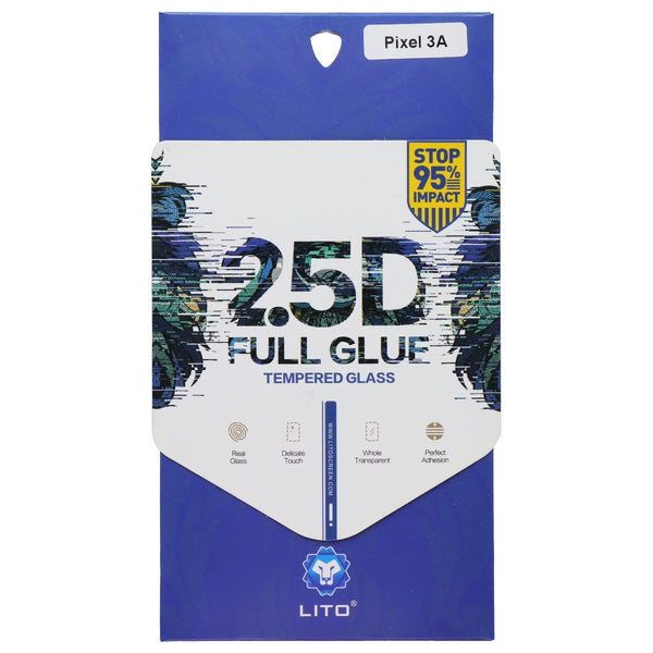 LITO 2.5D Full Glue Tempered Glass Screen Protector for Google Pixel 3A