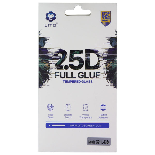LITO 2.5D Full Glue Tempered Glass Screen Protector For Nokia G21 (L-1354)