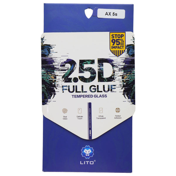 LITO 2.5D Full Glue Tempered Glass Screen Protector for Oppo AX5s