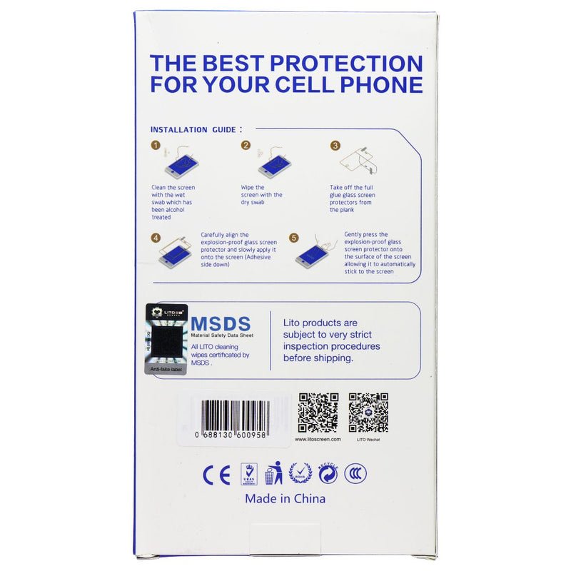 LITO 2.5D Full Glue Tempered Glass for Motorola Moto Edge 30 - 10 Pack