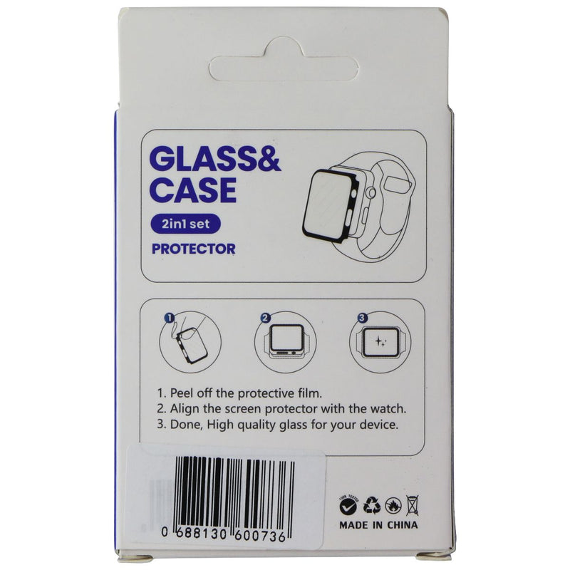 Lito S+ Glass & Case (2 in 1 Set) for Apple Watch Series 7 (45mm) - Black