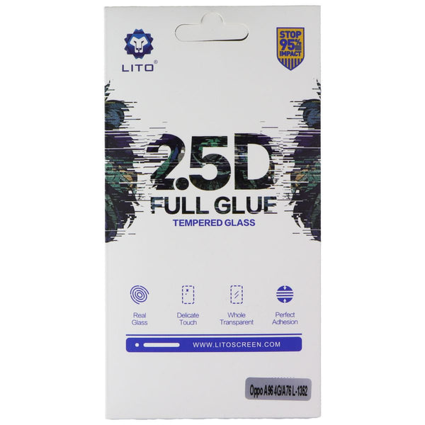 LITO 2.5D Full Glue Tempered Glass Screen Protector for Oppo A96 4G/A76 (L-1352)