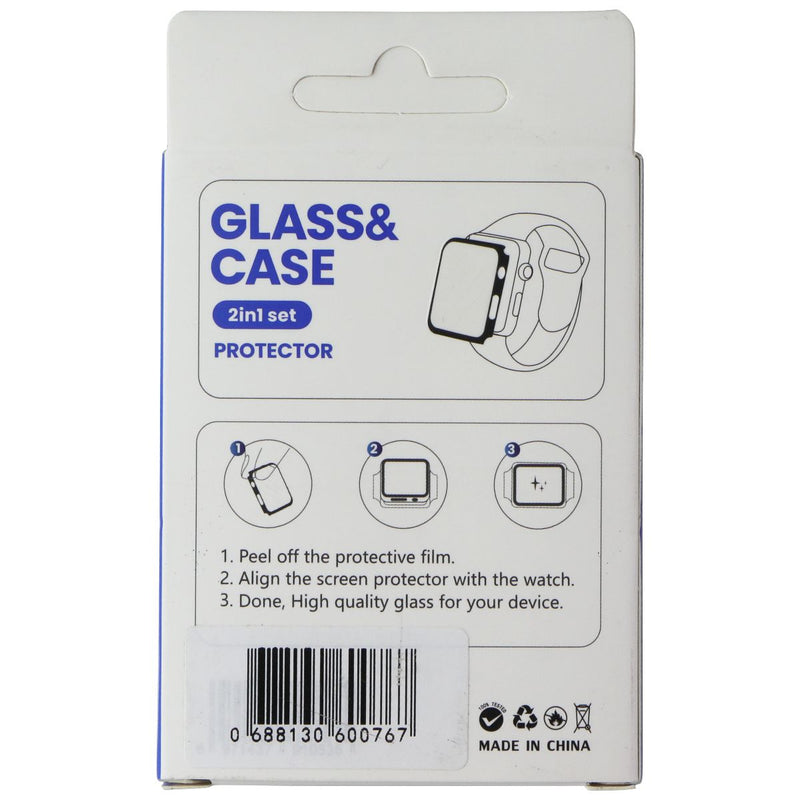 Lito S+ Glass & Case (2 in 1 Set) for Apple Watch Series 7 (41mm) - Black Rugged