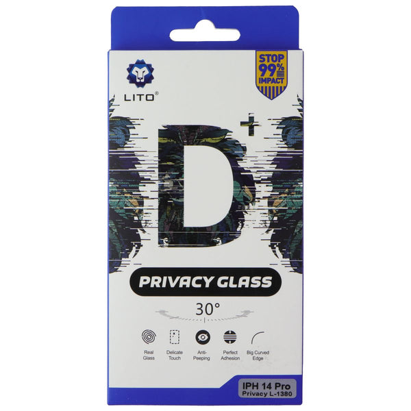 LITO D+ Privacy Glass Screen Protector for iPhone 14 Pro - Privacy (2 Pack)