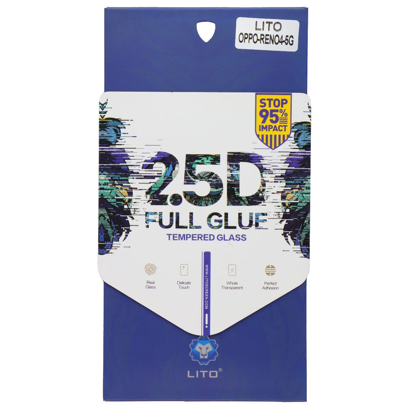 LITO 2.5D Full Glue Tempered Glass Screen Protector for Oppo Reno4 5G