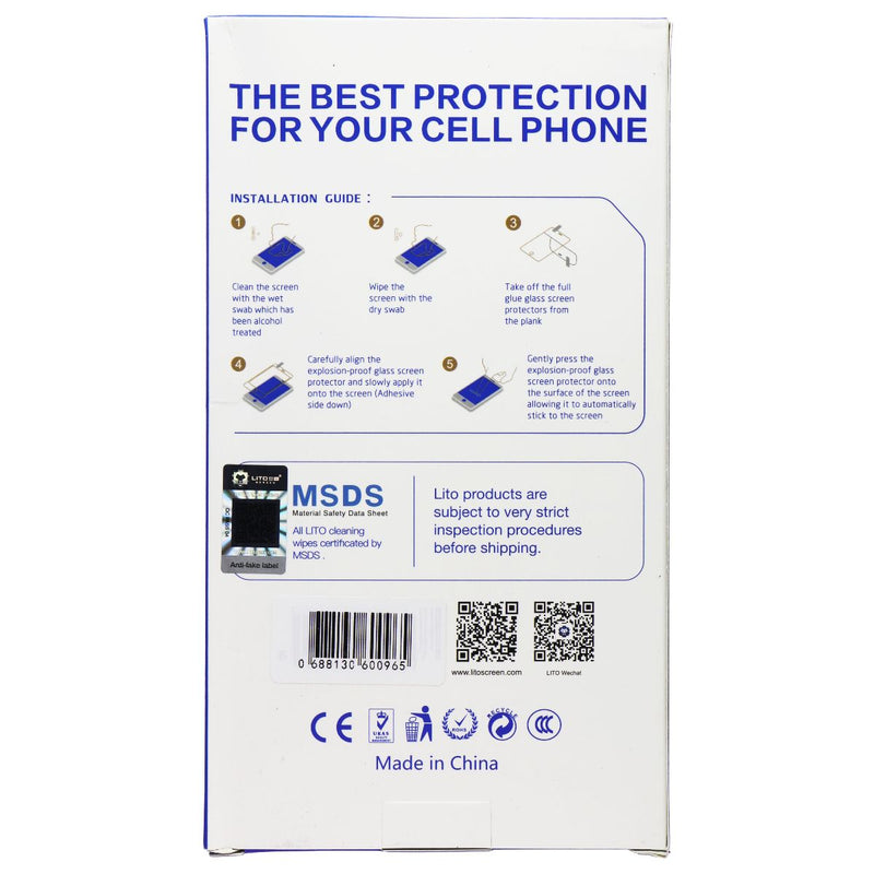LITO 2.5D Full Glue Tempered Glass for Motorola Moto Edge 30 Pro - 10 Pack