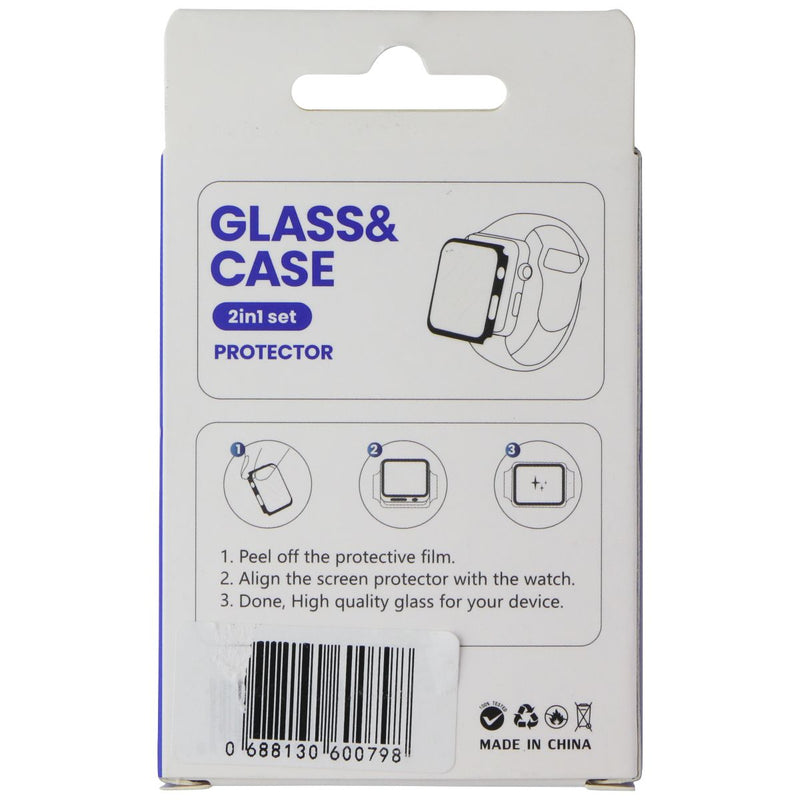 LITO S+ Glass & Rugged Case for Apple Watch Series SE/6/5/4 (44mm) - Black