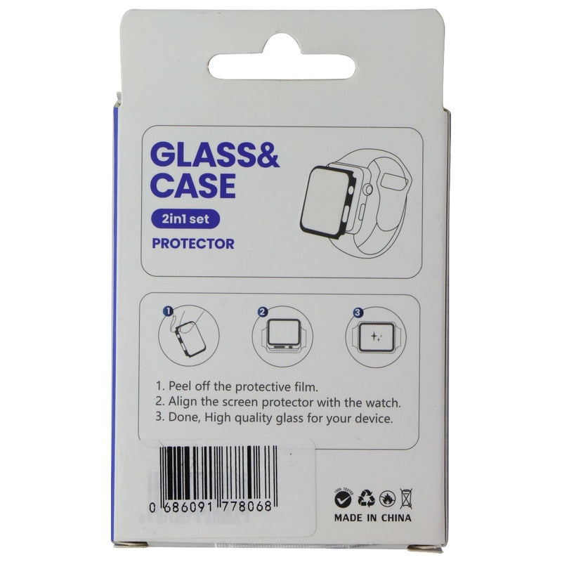 LITO S+ Glass and Case Set for Apple Watch Series 3/2/1 (38mm) - Matte Black