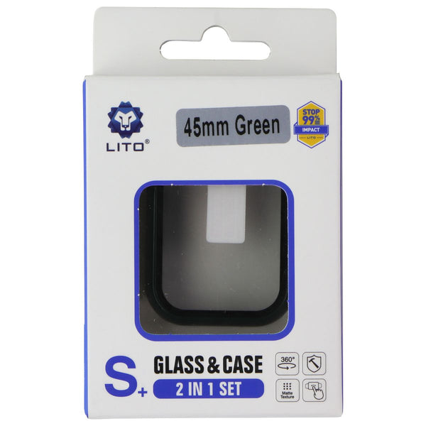 LITO S+ Glass & Slim Case for Apple Watch Series 9/8/7 (45mm) - Green