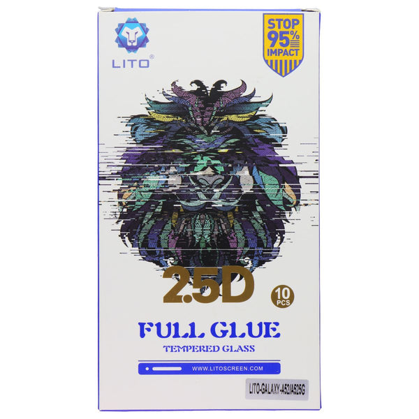 LITO 2.5D Full Glue Tempered Glass for Samsung Galaxy A52/A52 5G (10 Pack)