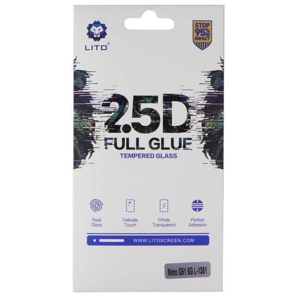 LITO 2.5D Full Glue Tempered Glass Screen Protector for Moto G51 5G (L-1351)