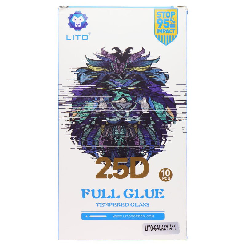 LITO 2.5D Full Glue Tempered Glass for Samsung Galaxy A11 (10 Pack) - Clear