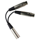 Livewire Essential Y Cable XLR Male to Dual XLR Female - 6 inch