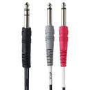 Livewire Essential Interconnect Y-Cable 1/4-inch TRS Male to TS Male - 9ft/Black