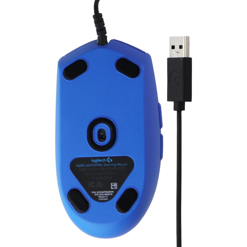 Logitech G203 LIGHTSYNC Wired RGB Gaming Mouse - Blue