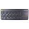 Logitech K400 Plus Wireless Touch TV Keyboard with Built-In Touchpad - Black