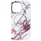 LuMee Halo Lighted Case for Apple iPhone 13 Pro/13/12 Pro/12 - Rose/White Marble