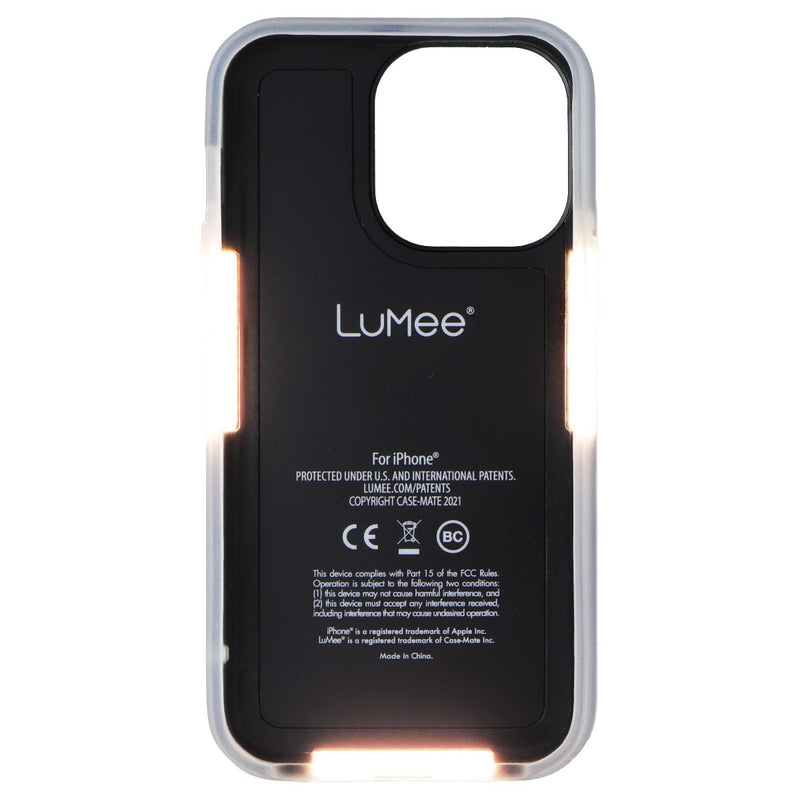 LuMee Halo Lighted Case for Apple iPhone 13 Pro/13/12 Pro/12 - Stars & Gems