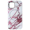 LuMee Halo Lighted Case for Apple iPhone 12 Pro Max - Rose Gold White Marble