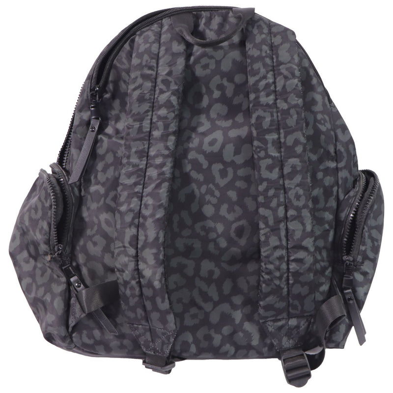 Madden NYC Women's Dome Backpack with Front Pockets - Black Leopard